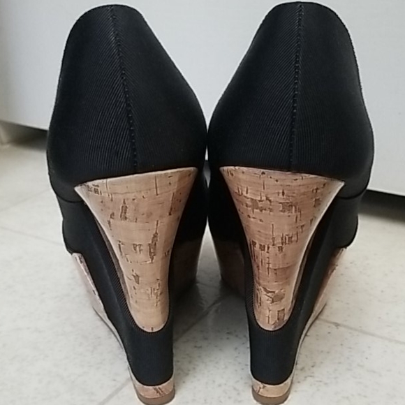 Wedge peep toe platforms w/ faux cork MOSSIMO - Picture 6 of 11